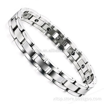 women Magnet Hematite Bracelet Tungsten Carbide Bracelet
